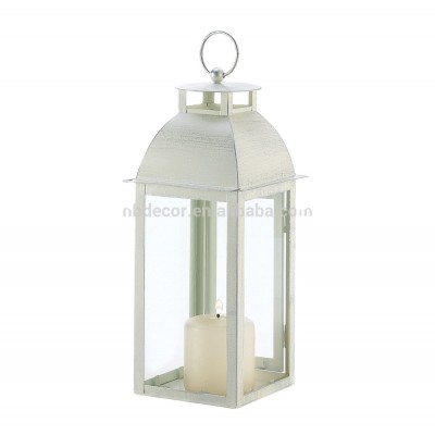 Home Decor Ivory Color Metal Lantern