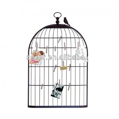 Unique Charming Bird Cage Metal Picture Frame