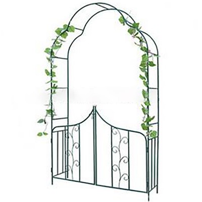 New design black color metal garden arbor