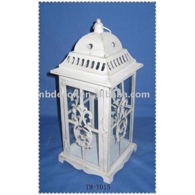 Wrought iron hurricane lantern