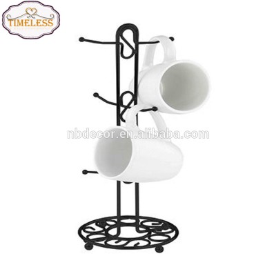 Hot sale metal wire scroll mug tree