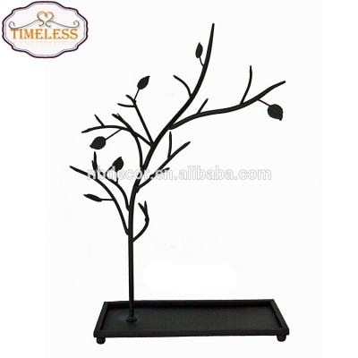 New design wrought iron scroll jewelry tree