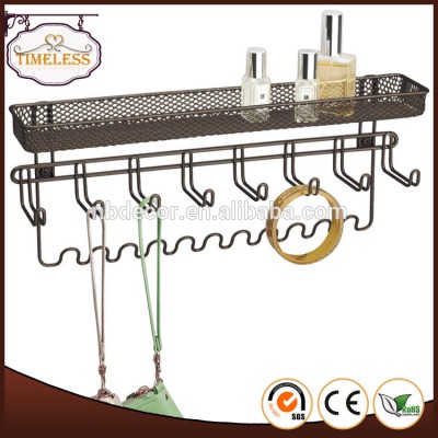 Wholesale wall mount metal wire jewelry organizer