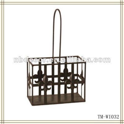 Hot sale Wrought iron wine bottle holder