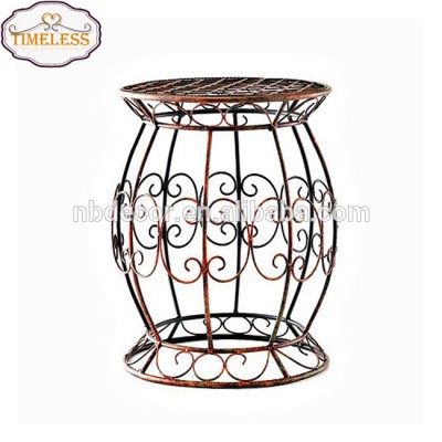 2017 New Design Wrought Iron garden seat