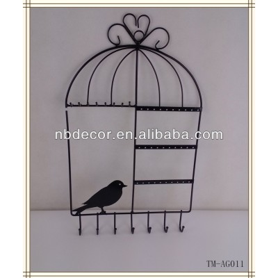 New design metal wire bird jewelry display