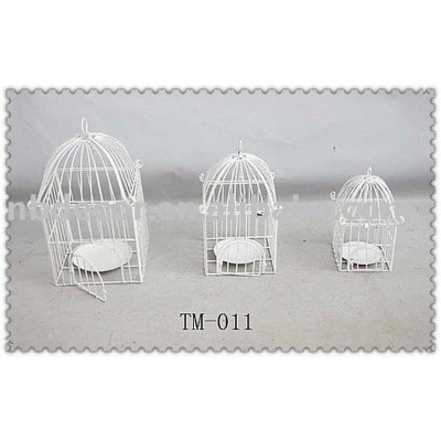 Hot sale metal decorative white bird cage