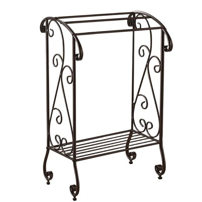 Metal wire 3 tier black plant stand